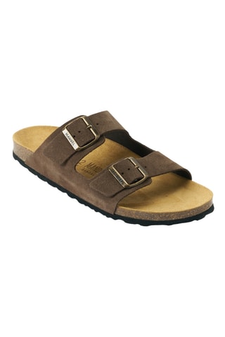 Mules en nubuck - Marron