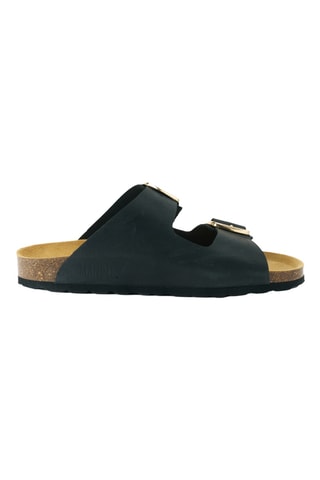 Mules en cuir - Noir