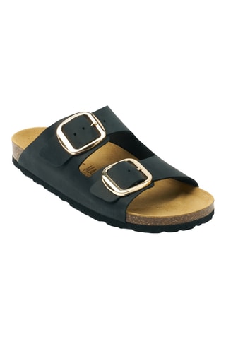 Mules en cuir - Noir