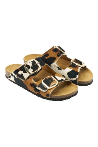 Mules en cuir - Marron