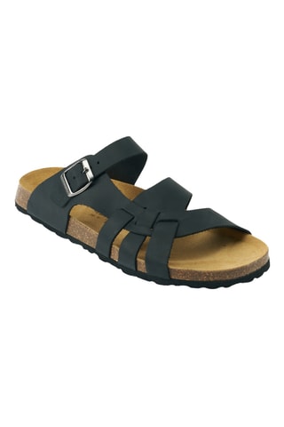 Mules en cuir - Noir