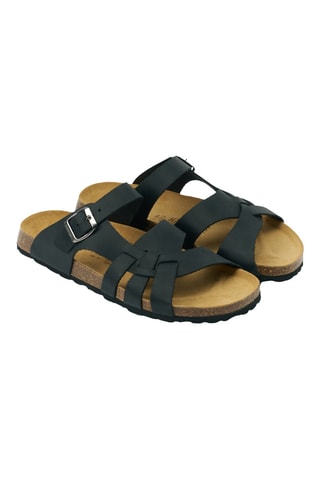 Mules en cuir - Noir