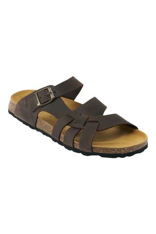 Mules en cuir - Marron