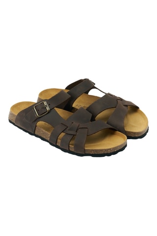 Mules en cuir - Marron