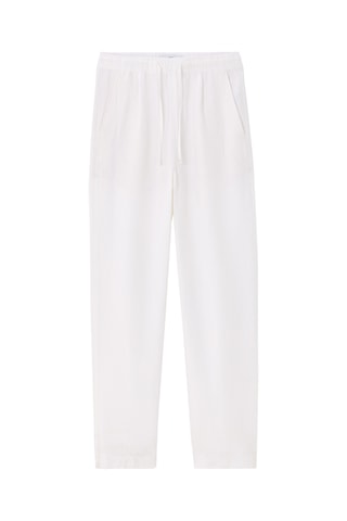 Pantalon loose en lin - Blanc
