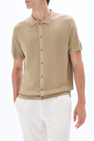 Camicia regular - Beige