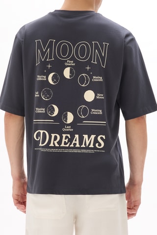 T-shirt oversize - Blu scuro