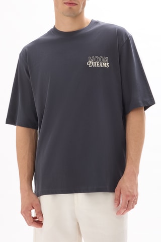 T-shirt oversize - Blu scuro