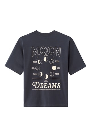 T-shirt oversize - Blu scuro