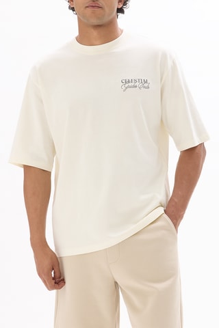 T-shirt oversize - Ecrù