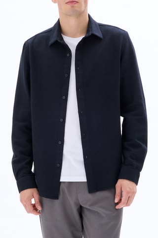 Camicia regular - Nero