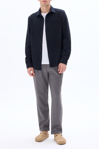 Camicia regular - Nero