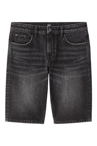 Bermuda regular in jeans - Nero