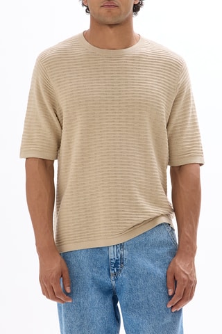 T-shirt regular - Beige chiaro
