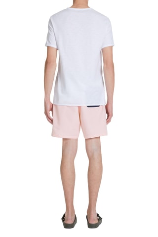 Costume shorts - Bianco e rosa