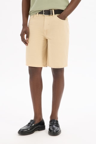 Shorts in jeans - Beige