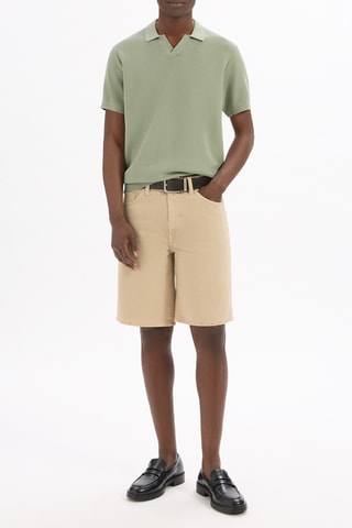 Shorts in jeans - Beige