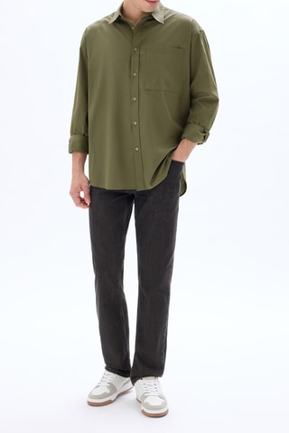 Camicia oversize - Kaki