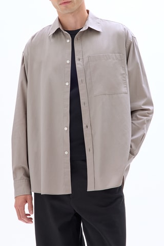 Camicia oversize - Grigio chiaro