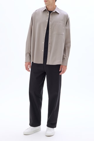 Camicia oversize - Grigio chiaro