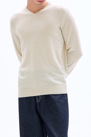 Maglia in cashmere - Ecrù