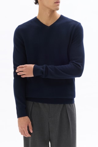 Maglia in cashmere - Blu scuro