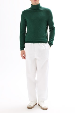Maglia in lana merino - Verde scuro