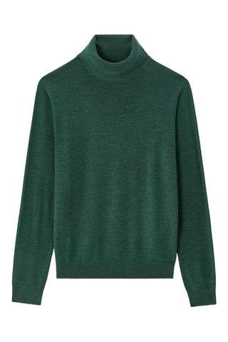 Maglia in lana merino - Verde scuro