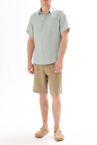 Camicia in lino - Verde chiaro
