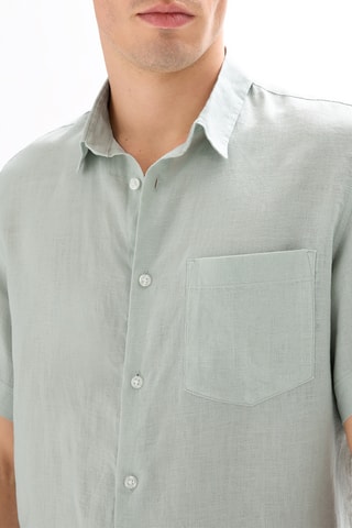 Camicia in lino - Verde chiaro