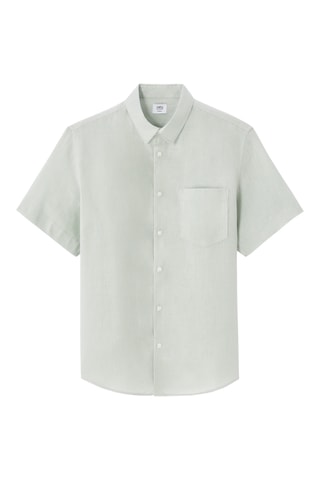 Camicia in lino - Verde chiaro