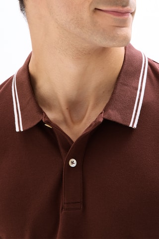 Polo slim - Bordeaux