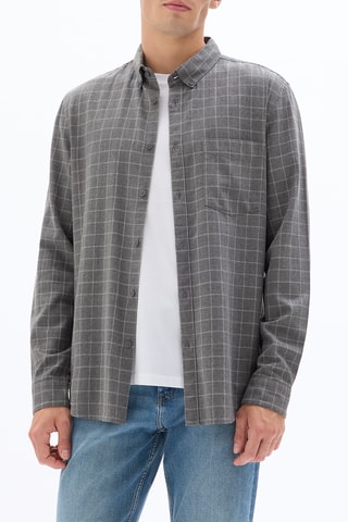 Camicia regular - Grigio scuro