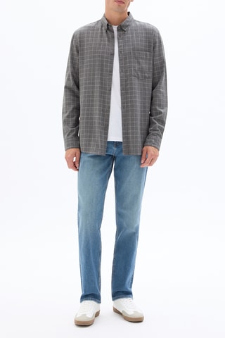 Camicia regular - Grigio scuro