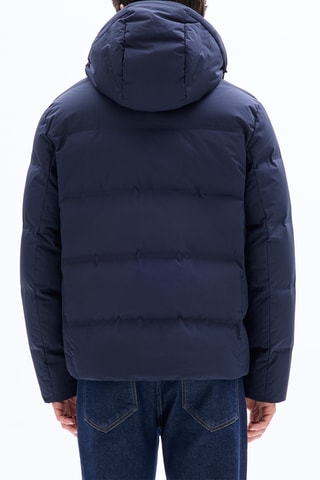Piumino con cappuccio - Navy