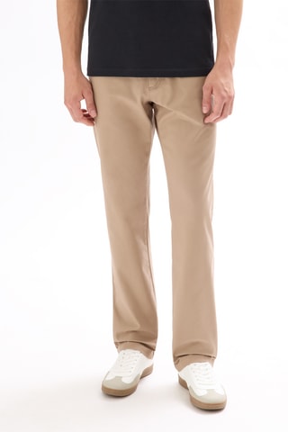Pantaloni chino straight - Beige