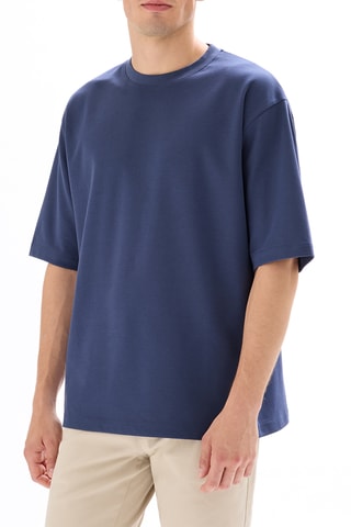 T-shirt oversize - Bleu