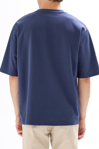 T-shirt oversize - Bleu