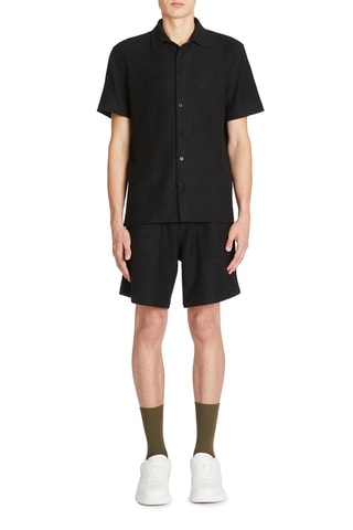 Camicia regular - Nero