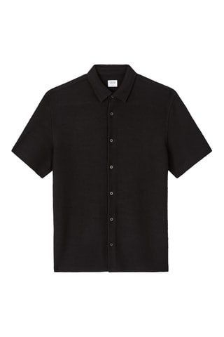 Camicia regular - Nero