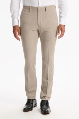 Pantaloni slim da completo - Beige chiaro