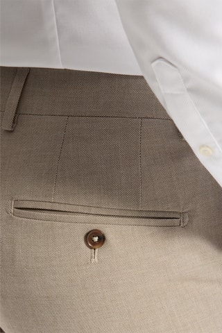Pantaloni slim da completo - Beige chiaro