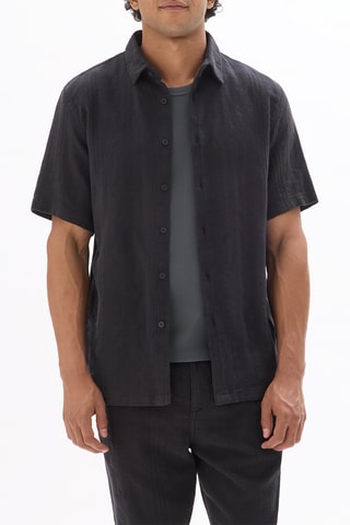 Camicia regular - Nero
