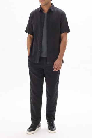 Camicia regular - Nero