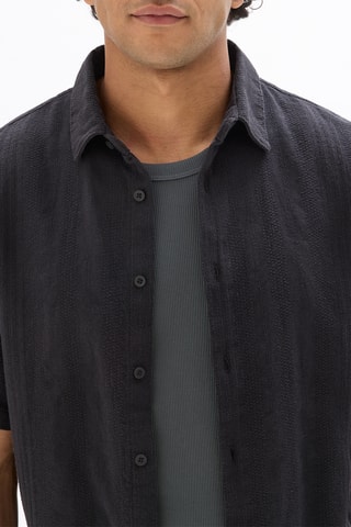 Camicia regular - Nero