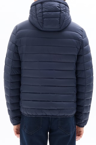 Piumino light con cappuccio - Navy