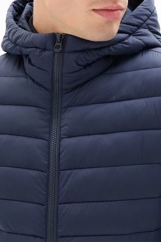 Piumino light con cappuccio - Navy