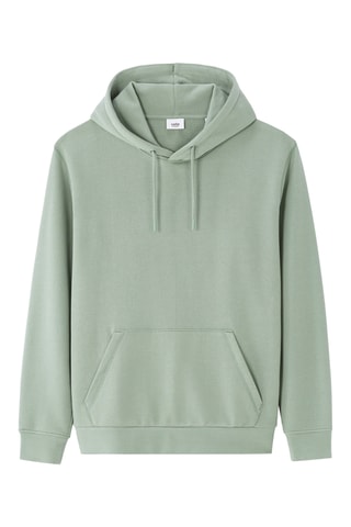Felpa con cappuccio. - Verde acqua