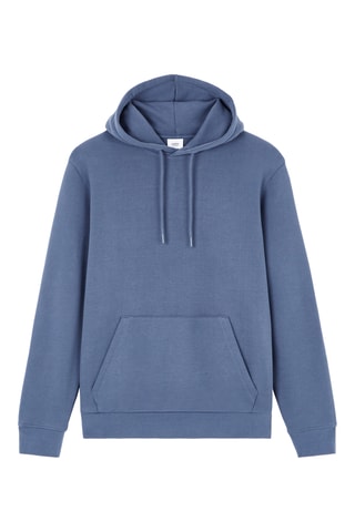 Felpa con cappuccio. - Blu