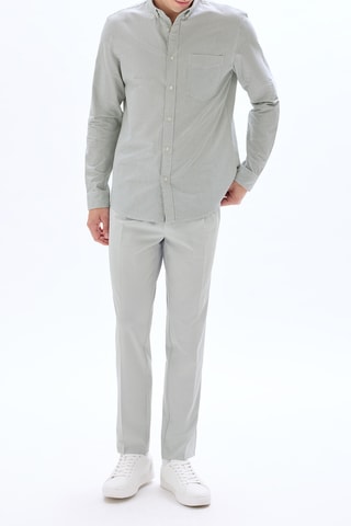 Camicia regular - Verde scuro